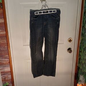 Express Men's Relaxed Fit Dark Blue Jeans RL 34